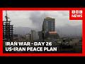 US 'very close' to meeting goals in Iran, White House says, as Tehran rejects peace plan | BBC News
