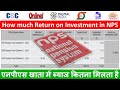 एनपीएस खाता में निवेश पर ब्याज कितना मिलता है | How much Return on Investment in NPS Investment