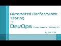 Automated Performance Testing for DevOps (Demo Session - 20 Mar 2021) - By Skill Tree