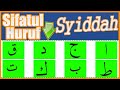 SIFAT SIFAT HURUF AS SYIDDAH SIFATUL HURUF BELAJAR TAJWID