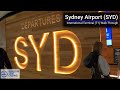 Sydney (SYD) Airport International Terminal (T1) Walk-Through / 4K