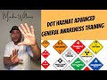 DOT HAZMAT ADVANCED GENERAL AWARENESS TRAINING