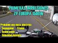 PROBAMOS UNA MOTO ELÉCTRICA :D || MOTO ELÉCTRICA ZP EUROPA 1500W TEST DRIVE