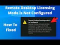 How To Fixed Remote Desktop Licensing Mode is Not Configured | Fixed Remote Desktop | RDS CAL Fixed