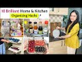 10 Brilliant Home And Kitchen Organization Ideas | Space Saving Home And Kitchen Organizing Ideas
