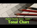 Make a Value Scale / Tonal Chart with Pencil - 7 - Drawing for Beginners Course