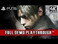 RESIDENT EVIL 4 REMAKE PS5 FULL GAME DEMO - 4K60 RAYTRACING ON | No Commentary