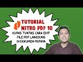 Cara mengedit file PDF dengan Nitro 10 - Langsung di dokumen PDFnya - Hamdan Husein Batubara