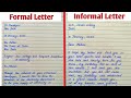 Letter writing || How to write letter- Formal Letter and Informal Letter in english