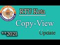 RTU Copy view Guideline 🔥 2021| RTU Kota