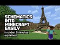 SCHEMATIC GUIDE for minecraft EXPLAINED in under 5 minutes.