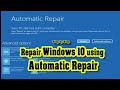 Repair Windows 10 using Automatic Repair | Windows 10 Startup Repair |Windows 10 | #sushiltech