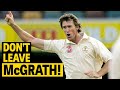 No shot offered! Batsmen leave, McGrath strikes