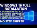 (2024) How To Install Windows10 From USB Flash Drive/Pendrive (Full Step-By-Step Guide) No step Skip