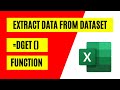 How to Use DGet Function In Excel