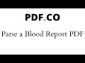 Parse a Blood Report PDF using PDF.co Document Parser