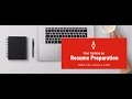 Resume preparation: free training introduction for beginners to experienced professionals