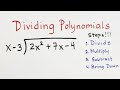 बहुपदों का विभाजन: दीर्घ विभाजन विधि