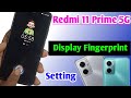 redmi 11 prime 5g in display fingerprint / redmi 11 prime me display fingerprint lock Kaise lagaye