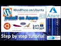 How to Install WordPress on Ubuntu in Azure using Apache Web Server, Mariadb, Lets Encrypt, ProFTPd