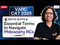 Essential Terms to Navigate Philosophy RCs by NIKITA GUPTA| Part - 2 I VARC Rodha I CAT 2025