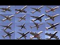 19/07/23 London Heathrow Airport | Departures of Various Airliners at LHR RWY09R