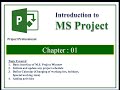 MS Project Basics Chapter 01 in Hindi  Basic of interface, How to start a project, adding activities
