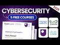 5 FREE Cybersecurity Courses with Certificates | Learn Cybersecurity for Free in 2026