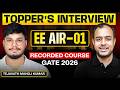AIR -1 | GATE 2026 EE | TEJAVATH MANOJ KUMAR | Toppers Interview | Paid User | Ankit Goyal