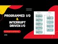 Programmed I/O \u0026 Interrupt  driven I/O  in Data transfer mode| Computer Architectures