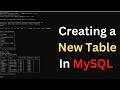How to create new Database and Table in MySQL Command Line Client - Create Table In MySQL - Part 1