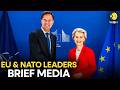 EU-NATO LIVE: Von Der Leyen, Rutte And German Leaders Hold Joint Press Conference | WION