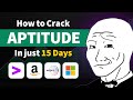 Crack any companies Aptitude round with this Strategy | *Free Resources Inside*