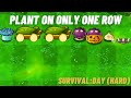 Only One Row Can Be Used To Take Out The Zombies (Hard) - Plants VS. Zombies Challenge