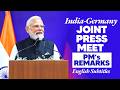 PM’s remarks during the joint press meet with German Chancellor Friedrich Merz | English Subtitles