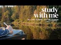 3-HOUR STUDY WITH ME 🌅 Lake at Sunrise | 🦆 Nature Sounds | Pomodoro 50-10 | 🍂 No Music