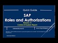 SAP Roles and Authorization - Session - 5 How to Build Authority check in Custom Report.