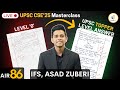 📝UPSC Answer Writing from scratch, IFS AIR 86 Asad Zuberi's Masterclass 🚀UPSC CSE 2025 @TripodUPSC