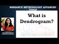 What is dendrogram? (clustering)(hierarchical cluster)(dendrogram)