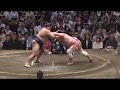 Grand Sumo Wrestler Ura Kazuki using incredibly rare technique