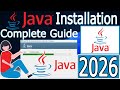 How to Install Java on Windows 10/11 [ 2026 Update ] JAVA_HOME, JDK Installation | Java Programming