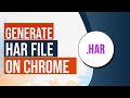 Generating a .HAR File on Chrome Browser