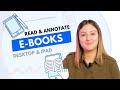 How to Read and Annotate Ebooks on PDF Editor