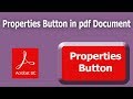 How to create Properties button in pdf file using Adobe Acrobat Pro