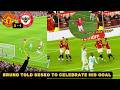 Bruno Fernandes told Benjamin Sesko to celebrate his goal vs Brentford