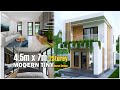 Small House Design | Modern 2Storey House 4.5m x 7m