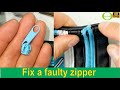 How to fix a zip puller that came out - how to fix a faulty zipper on a pencil bag