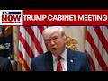 Trump holds Cabinet meeting amid Iran war, DHS shutdown