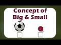 Big and small concept | Big and Small | Big and small for kids | @KidsLetsLearn