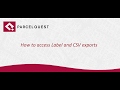 How to access Label and CSV exports in ParcelQuest